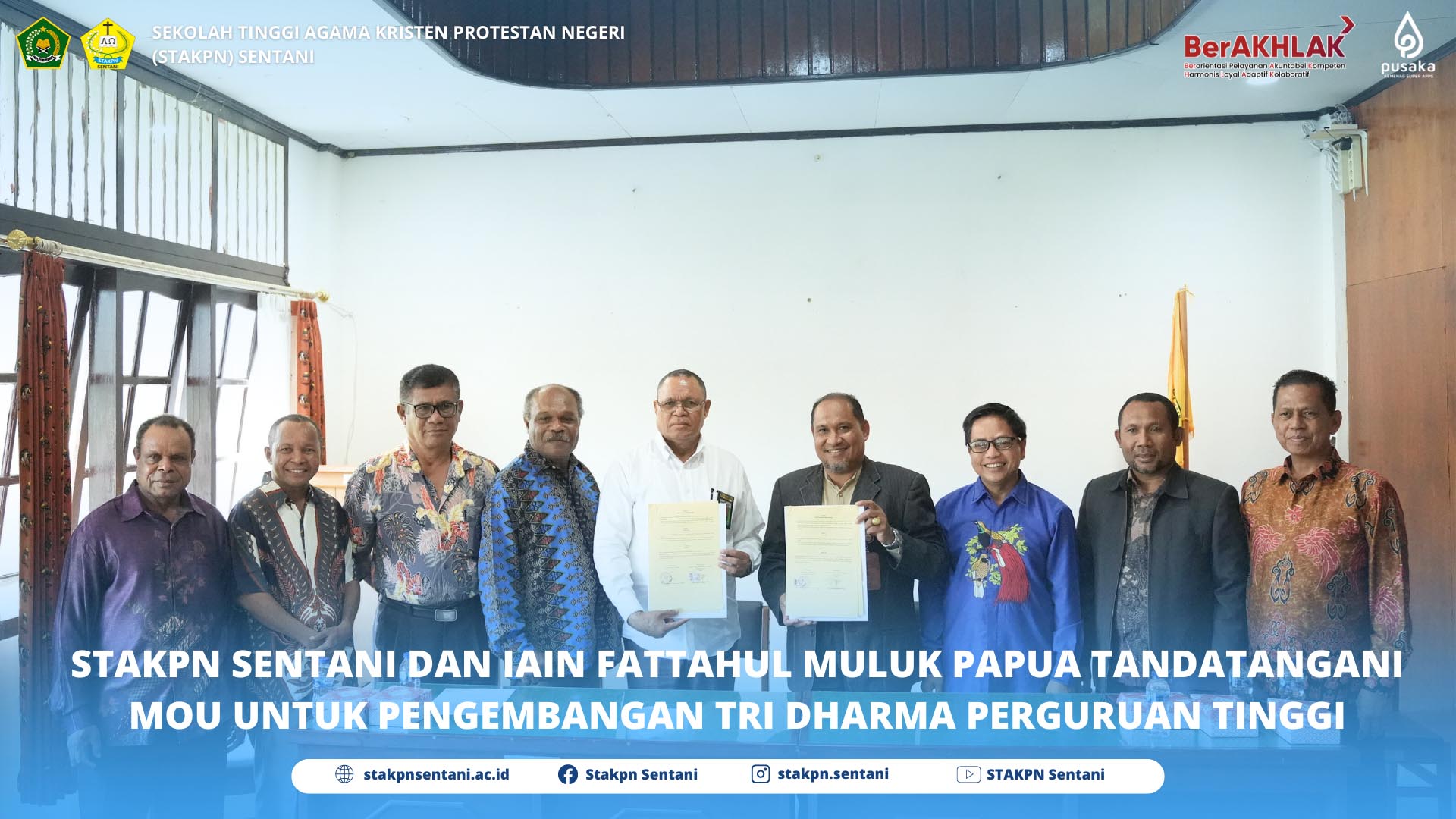 Kemitraan Strategis: STAKPN Sentani dan IAIN Fattahul Muluk Papua Tandatangani MoU untuk Pengembangan Tri Dharma Perguruan Tinggi